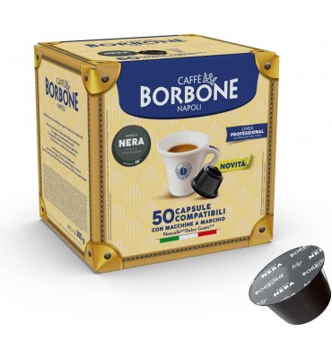 Miscela Nera Caffè Borbone - 50 Capsule Compatibili Dolce Gusto