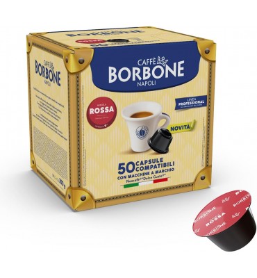 Miscela Rossa Caffè Borbone - 50 Capsule Compatibili Dolce Gusto