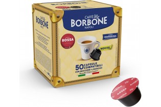 Miscela Rossa Caffè Borbone  - 50 Capsule Compatibili Dolce Gusto